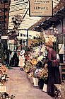 The Flower Market by Marguerite Rousseau